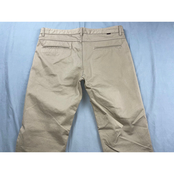 Zara Man Basic Collection Flat Front Stretch 5-Pocket Stretch Chino Pants. 34X32 - Picture 8 of 9